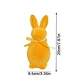 thumbnail image 2 of Mecorevxz Easter Foam Bunny Figurine Suitable for Easter Decorations,14x7cm(Yellow), 2 of 6