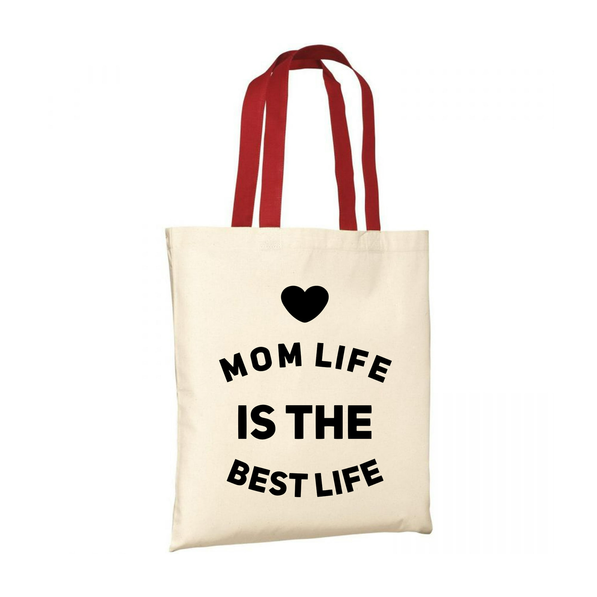 Dreamtees Budget Tote B150 - Mom Life is The Best Life Bags for Men and  Women Mother's Day Cotton Best Gift