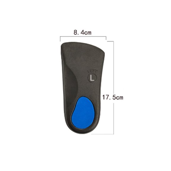 Orthotic Shoe Insoles Arch Support 3/4 For Plantar Fasciitis Fallen Arches Flat Feet L