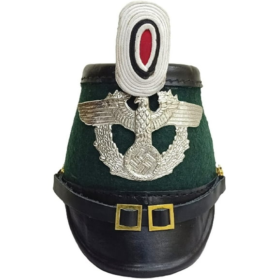 Shako Leather Prussian Helmet for Officer Ranks of The Jager Batallion Shako Helmet Rustic Vintage Home Decor Gifts