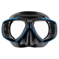 thumbnail image 2 of Visor Máscara Adulto CRESSI  Focus Negro/Azul Dos Lentes Transparentes Graduables, 2 of 7