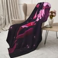 thumbnail image 3 of Hazbin Hotel Angel Dust Dance Flannel Blanket Cozy Ultra-Soft Micro Throw Blanket For Bed Sofa Couch Car Office Camping Travel All Season Fleece Blanket 80"x60", 3 of 8
