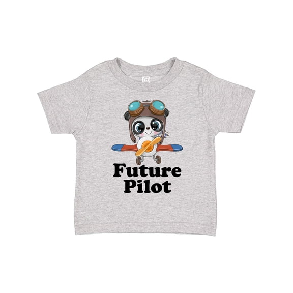 Inktastic Boys Future Pilot Panda Boys Toddler T-Shirt