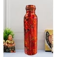 thumbnail image 5 of IMTRA FASHION Pure Copper Water Bottle 32 OZ/950 M Leak Proof Floral Printed Ayurvedic Copper Bottle for Sports, Yoga, Travel & Daily Use, 5 of 6