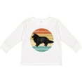 thumbnail image 3 of Inktastic Sheltie Dog Gift Retro Boys or Girls Long Sleeve Toddler T-Shirt, 3 of 5