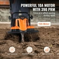 thumbnail image 5 of 10 Amp Electric Tiller/Cultivator, 14" Tilling Width & 3.94" Depth, Steel Manganese Tines, Corded Rototiller for Garden Soil Digging and Lawn Cultivation, 5 of 11
