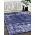 thumbnail image 2 of Ahgly Company Indoor Rectangle Mid-Century Modern Sapphire Blue Oriental Area Rugs, 6' x 9', 2 of 6