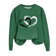 thumbnail image 5 of FAIWAD Women's Long Sleeve Pullover Tops Heart Print Round Neck Tops Spring Loose Plus Size Tunic Tops, 5 of 5