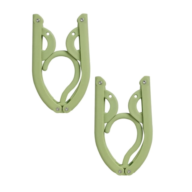 Multifunctional Plastic Folding Hanger Retractable Portable Travel Hangers Foldable Coat Hanger Folding Hangers For Traveling Space Saving Clothes Hangers Portable Travel Hanger