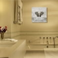 thumbnail image 2 of Stupell Industries Baby Elephant Bath Time Cute Animal Design Canvas Wall Art by Kim Allen, 2 of 6