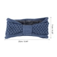 thumbnail image 4 of Unique Bargains 1 Pc Women's Warm Headband Winter Comfortable Ear Warmer Bow Head Wraps Blue, 4 of 6