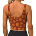 thumbnail image 4 of Picia Turtle Shell Sports Bra for Women,Padded Strappy Sports Bras Medium Support Yoga Bra with Removable Cups,Running Yoga Bra-Small, 4 of 9