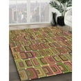 thumbnail image 2 of Ahgly Company Indoor Round Patterned Brown Red Area Rugs, 4' Round, 2 of 6