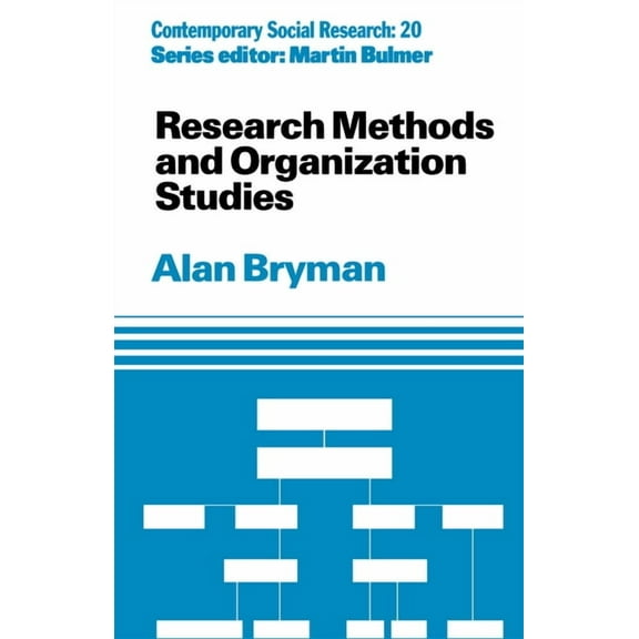 Contemporary Social Research Research Methods and Organization Studies, (Paperback)