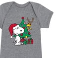 thumbnail image 3 of Peanuts - Christmas - Snoopy, The Tree, & Woodstock - Infant Baby One Piece, 3 of 5