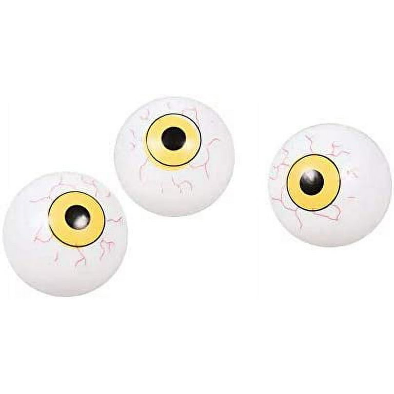  Toyvian 180 Pcs Halloween Eyeball Halloween DIY Eyeball Eyeballs  for Crafts Bouncy Balls Art Eyeball Eyes DIY Accessories Eyeball Pong Balls  Pong Eyeballs Wiggle 3D Light Post Flat Plastic : Toys