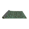 thumbnail image 2 of Ahgly Company Indoor Square Persian Turquoise Blue Traditional Area Rugs, 4' Square, 2 of 4