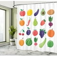 thumbnail image 4 of Ambesonne Fruits and Vegetables Shower Curtain, Diet Food, 69"Wx70"L, Multicolor, 4 of 4
