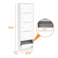 thumbnail image 4 of UBesGoo Shoe Storage Cabinet Entryway, 5 Tiers Shoe Organizer Carving for Entrance,Outdoor,White, 4 of 9