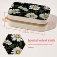 thumbnail image 5 of Daisy Velvet Portable Earring Holder with Removable Compartment - Gift-Worthy Jewelry Stand and Travel Organizer with Necklace Holder, 5 of 7