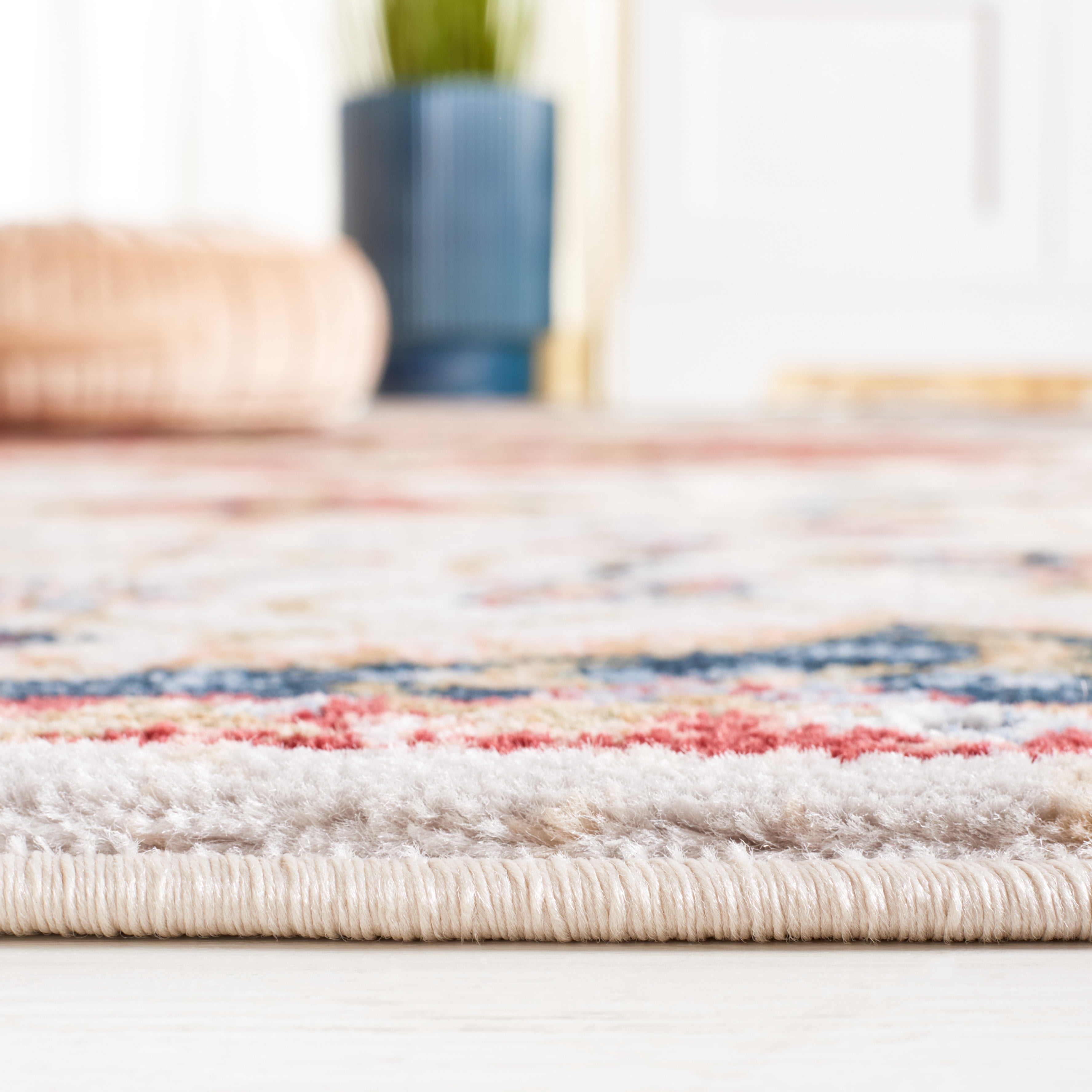 SAFAVIEH Rosewood Altan Medallion Area Rug, Ivory/Red, 4' x 6'