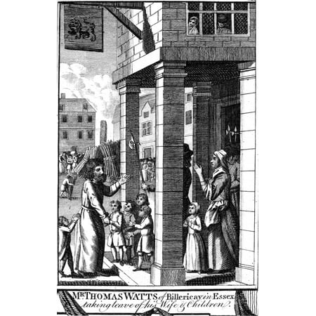 Foxe Book Of Martyrs Nthomas Watts Of Billericay In Essex England Taking Leave Of His Wife And Children Prior To His Execution Line Engraving From A Late 18Th Century English Edition Of John FoxeS