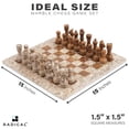 thumbnail image 4 of Juego de ajedrez Radicaln Marble Fossil Coral, 38 cm, juego de mesa para adultos, 4 of 6