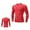 Red, variant on Dagugfen Mens Workout Tops Long Sleeve Crewneck Tight Muscle Shirts Lightweight Training Gym Shirts