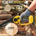 thumbnail image 5 of TALADO 8-Inch Mini Chainsaw, Cordless Handheld Electric Chainsaw, Bare Tool Only Compatible with DeWalt 18V/20V Battery, No Battery & Charger, for Garden Branch Trimming, 5 of 5