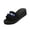 Blue_013, variant on Women’s Faux Pearl & Red Rhinestone Decor Wedge Slide Sandals, Vertical Ribbed Fabric Wide Strap Open Toe Platform Slip-On Summer Casual Slides Blue 7(EU-38)