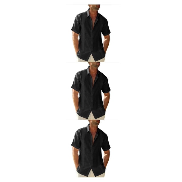 Sonducket Camisa abotonada para hombre de viaje para niños, fiesta en la piscina de verano, Tops ajustados de Color sólido, ropa de trabajo, Type1 NO1