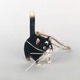 thumbnail image 1 of Bonita estatuilla de gato de resina, adorno colgante, micro paisaje, amante , regalos para decoración de espejos, habitación de , Blanco negro Soledad colgante de gato, 1 of 8