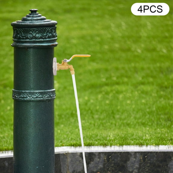 Miumaeov 4x Drum Faucet Barrel Spigot Stainless Steel Brass Barrel Faucet for 55 Gallon Drum