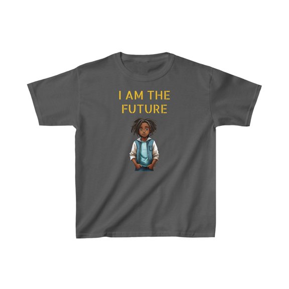 I am the Future, Kids Heavy Cotton™ Tee Empower Youth, Black boy