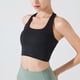 thumbnail image 1 of Women Halter Sports Bras Backless Seamless Workout Sport Bra Crop Halter Top for Yoga Running Fitness, 1 of 3