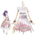thumbnail image 3 of Project Sekai-Disfraz de Asahina Mafuyu para mujer, uniforme de marinero JK, disfraz completo de escenario, vestido de peluca, 3 of 4