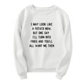 thumbnail image 2 of Vedolay Sweatshirt for Womens Oversized Zip Up Hoodies Sweatshirts Fall Casual Drawstring Jackets with Pockets,White XXL, 2 of 5