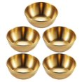 thumbnail image 1 of 5pcs Appetizer Serving Tray Stainless Steel Sauce Dishes Spice Dish Plates, 1 of 4