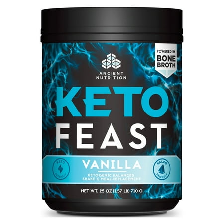 Ancient Nutrition, Keto Feast, Vanilla, 15 Servings