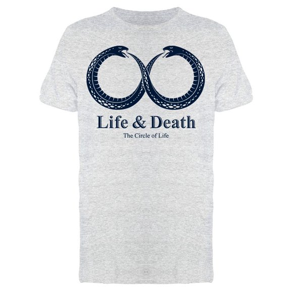 Circle Of Life And Death Snakes T-Shirt Men -Image by Shutterstock, Male x-Large