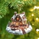 thumbnail image 5 of Christmas Hanging Decoration Christmas Tree Decoration Exquisite House Acrylic Hanging Decoration, 5 of 6