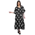 thumbnail image 5 of Moomaya Womens Long Beach Kaftan Beachwear Bikini Coverup Dress Kaftan Plus Size - 2XL-3XL, 5 of 6
