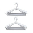 thumbnail image 1 of BLANCO - Paquete de 20 Piezas Percha Perchas Antideslizantes para Ropa Infantil Perchas PP para Bebé O Niño 27 x 15 cm, 1 of 9