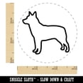 thumbnail image 2 of Australian Cattle Dog Outline Self-Inking Rubber Stamp Ink Stamper - Green Ink - Small 3/4 Inch, 2 of 7