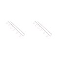 thumbnail image 4 of Cateissary Soporte para tazas de 6 ganchos de hierro negro/blanco, percha colgante para baño, organizador de cocina, estante para puerta de blanco 2Conjunto, 4 of 6