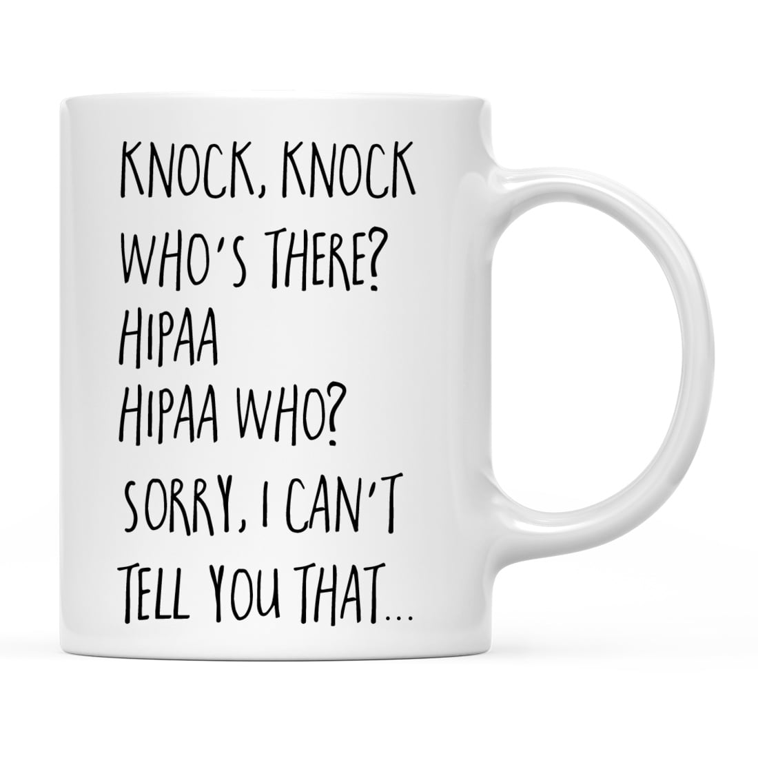 Andaz Funny Profession Knock Quote Ceramic Coffee Mug