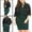 Black, variant on GRACE & GRANDEUR Women's Plus Jean Jackets Button Down Denim Bomber Jacket