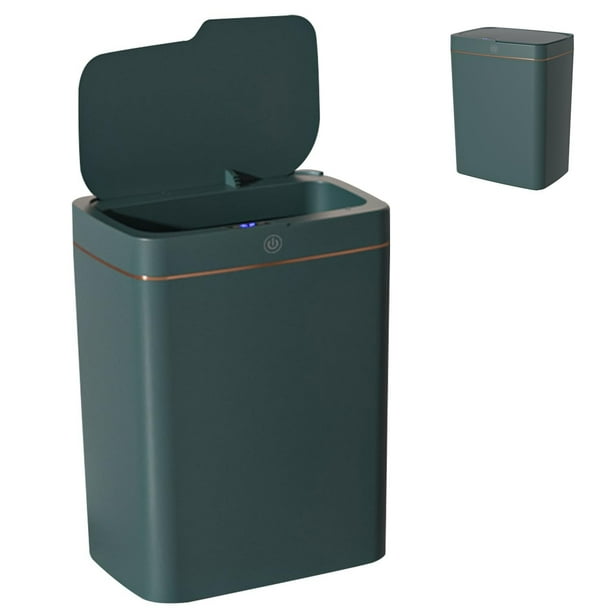 18L Cubo De Basura Automático Con Sensor,Sin Contacto USB Rechargeable Botes de Basura Inteligente Con Tapa Eléctrica,Cubo de Basura Impermeable,para Baño,Cocina, Oficina, Recámara