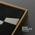 thumbnail image 5 of IDEA4WALL Framed Canvas Print Wall Art Set Geometric Color Blocks Illustration Duotone Irregular Pattern Modern Digital Art Wall Decor Minimal Contemporary for Home Decor - Natural 24"x36"x2, 5 of 5