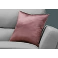 thumbnail image 2 of Pillows 18 X 18 Square Accent Sofa Couch Bedroom Polyester Pink, 2 of 3